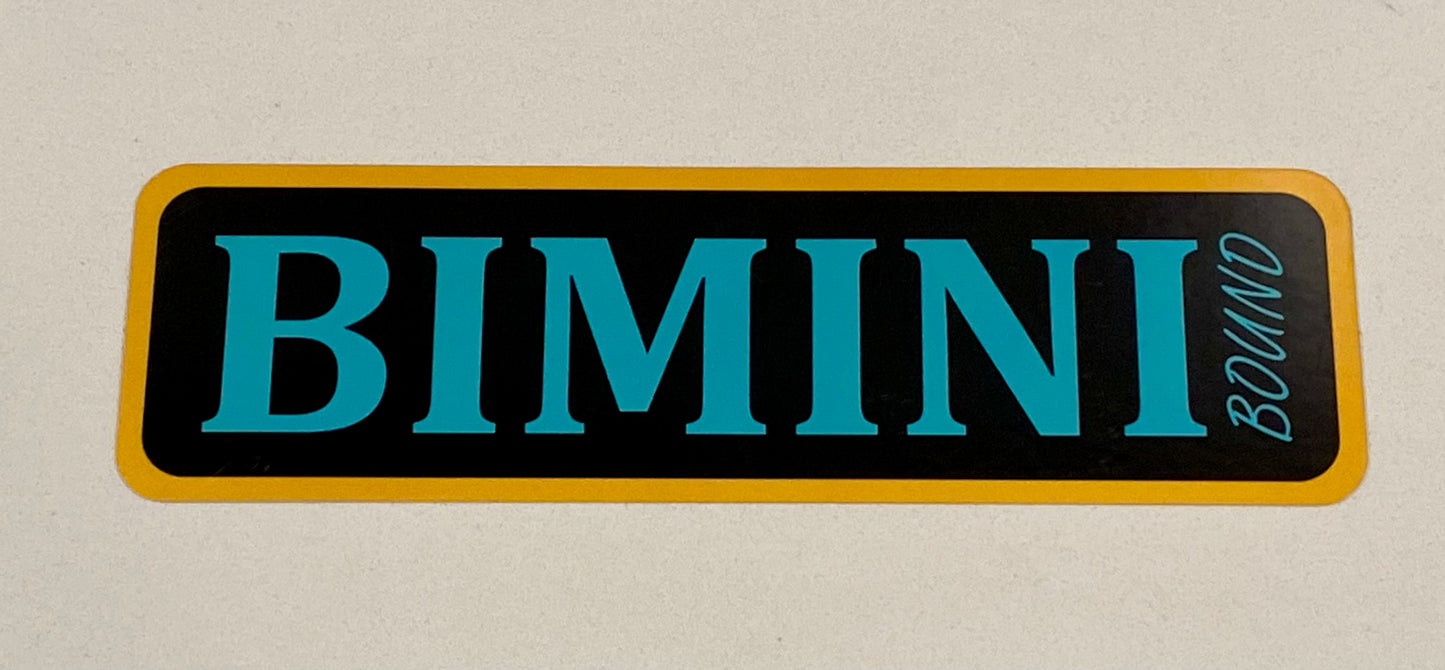 Bimini Bound Logo Sticker